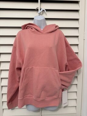 Women's LULULEMON Oversized Pink Steady State Hoodie